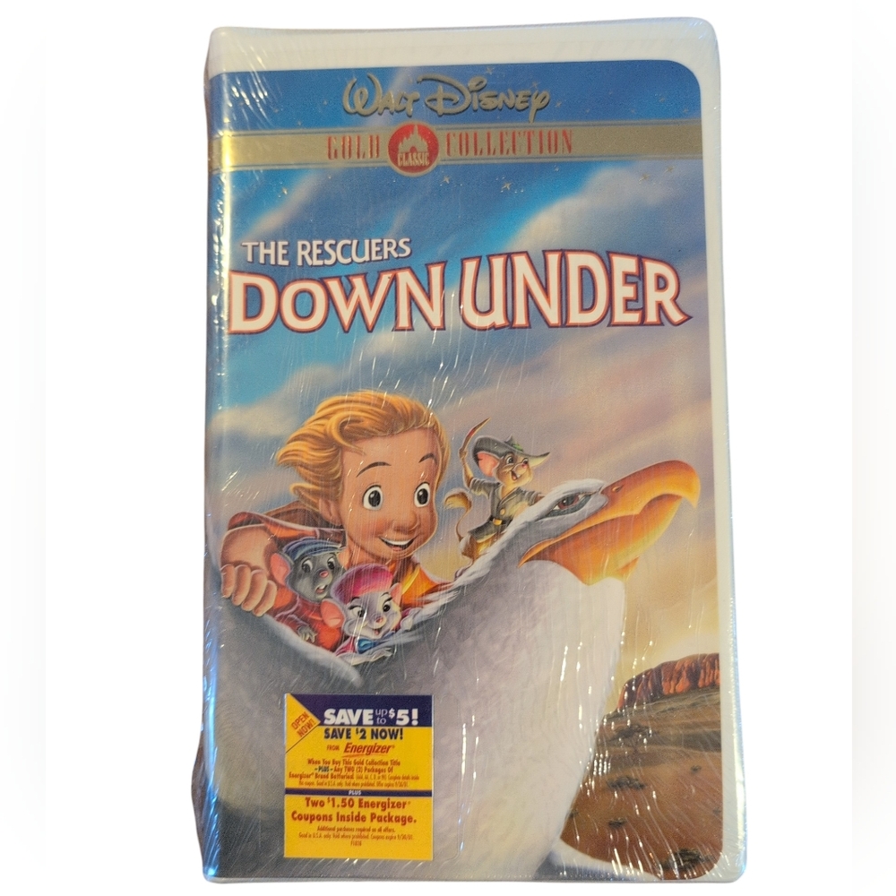 DISNEY'S The Rescuers Down under Brand New Sealed VHS Tape